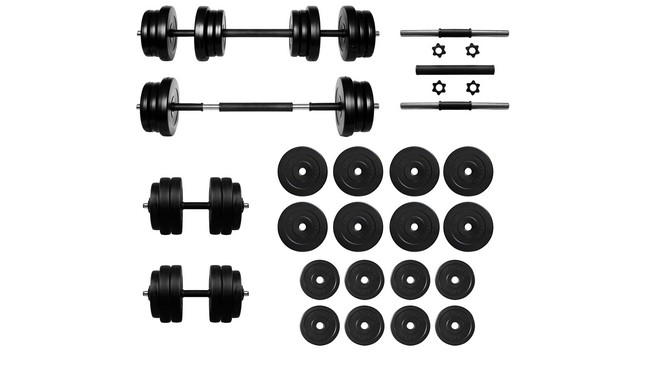 Гантелі з функцією штанги RN-Sport 2в1 на 32 кг - фото 1