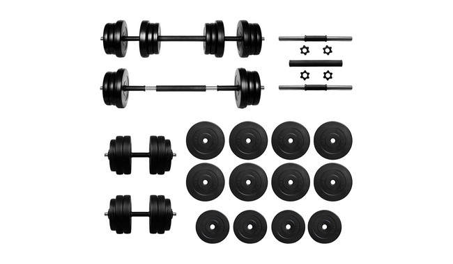 Гантелі з функцією штанги RN-Sport 2в1 на 52 кг - дополнительное фото 1