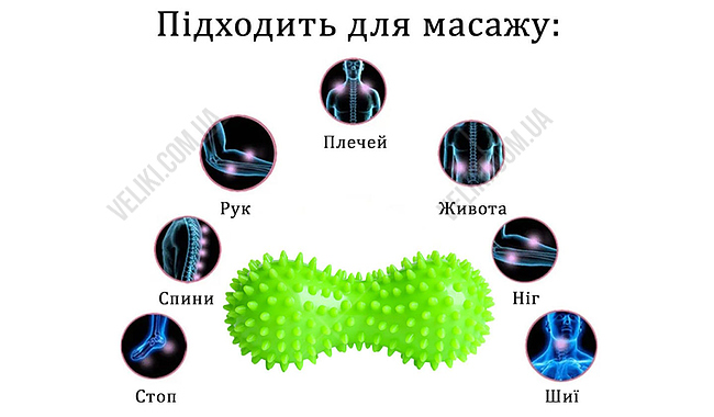 Массажный мяч EasyFit Goober 6,5 см - дополнительное фото 4
