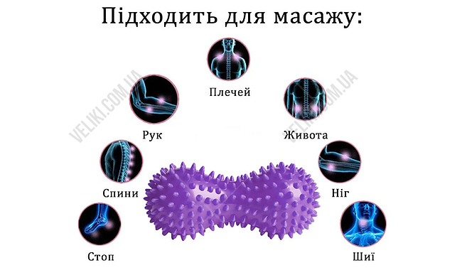 Массажный мяч EasyFit Goober 6,5 см - дополнительное фото 1