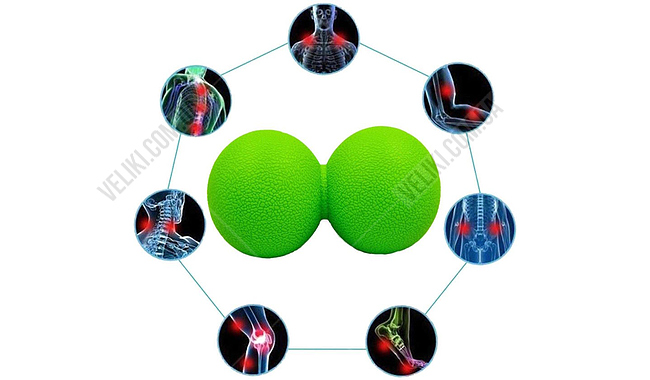 Масажний м'яч EasyFit EF-2175 6 см - дополнительное фото 9