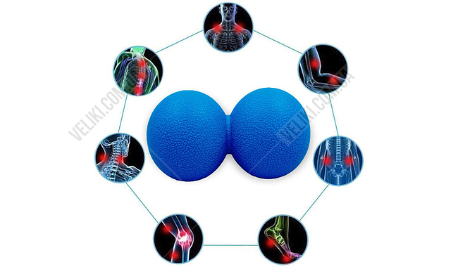 Масажний м'яч EasyFit EF-2175 6 см - дополнительное фото 2