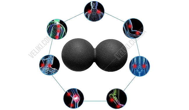 Масажний м'яч EasyFit EF-2175 6 см - дополнительное фото 4