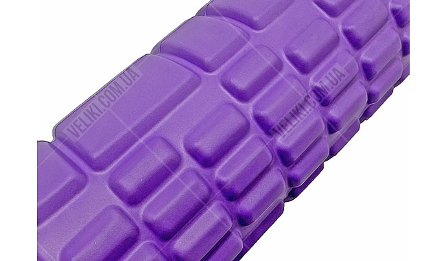 Масажний ролик EasyFit Solid Grid Mini 30 см - дополнительное фото 2