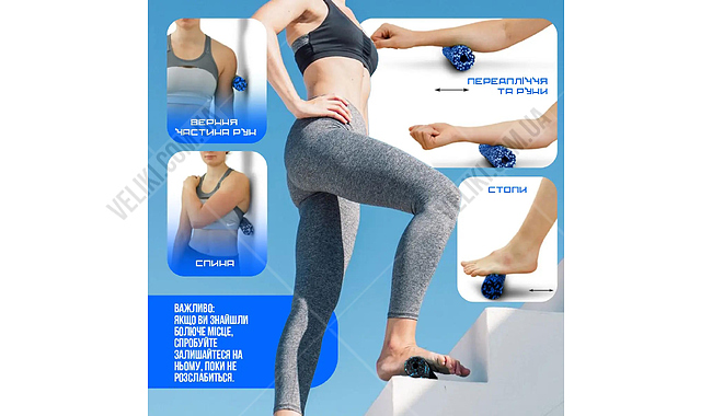 Массажный ролик PowerPlay PP-4346 Mini 15 см - дополнительное фото 7