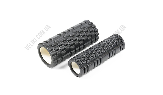 Массажный ролик EasyFit Grid Double 33 см - дополнительное фото 1