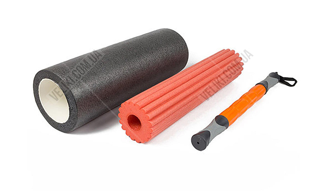 Масажний ролик EasyFit TIO 45 см - дополнительное фото 2