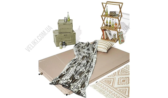 Коврик самонадувной Mobi Garden Dot Double - дополнительное фото 4