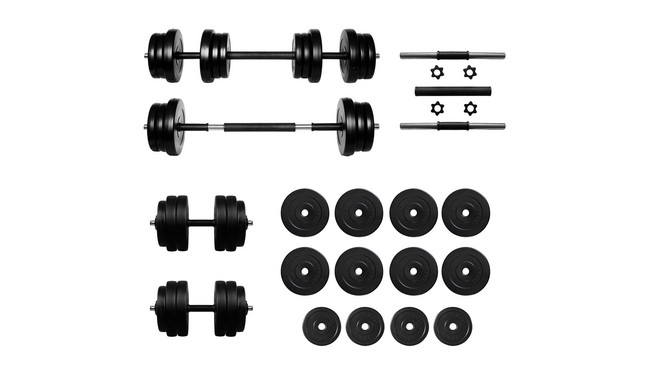 Гантели с функцией штанги RN-Sport 2в1 на 26 кг - фото 1