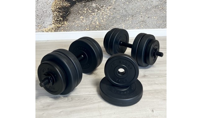 Гантели RN-Sport 2х26 кг + переходник под штангу на 52 кг - дополнительное фото 4