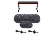 Набір Elitum Titan гантелі 2х26кг з лавою HS-1025 Pro - фото 1