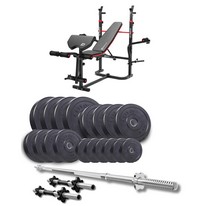 Набор Elitum Titan 89 кг + скамья Hop-sport 1065HB PRO