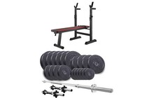 Набір Elitum Titan 109 кг + лава Hop-sport 1080 - фото 1