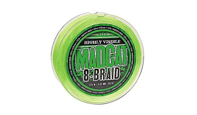 Шнур DAM MADCAT 8-Braid 270 м 0,35 мм 29,5 кг - фото 1