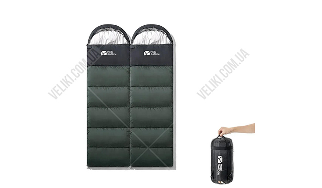 Спальний мішок Mobi Garden XY 1.0 220 cм L - дополнительное фото 2