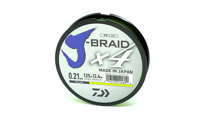 Шнур Daiwa J-Braid X4E 135 м 0,13 мм 5,9 кг - фото 1