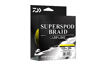 Шнур Daiwa Superspod Braid 300 м 0,25 мм 14,4 кг