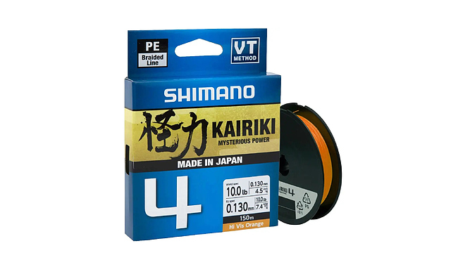 Шнур Shimano Kairiki 4 PE 150 м 0,20 мм 13,8 кг - фото 1