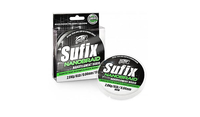 Шнур Sufix Nano Braid 100 м 0,06 мм 3,3 кг - фото 1