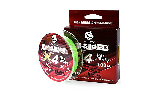 Шнур Yacuma 4-Braid 100 м 0,10 мм 5,5 кг - фото 1