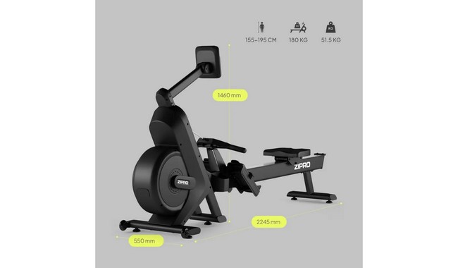 Гребной тренажер Zipro Power 10 - дополнительное фото 1