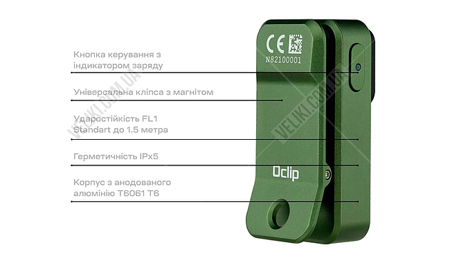 Фонарь Olight Oclip - дополнительное фото 7