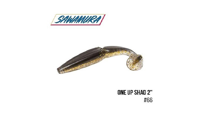 Віброхвіст Sawamura One'Up Shad 2" 9 шт - фото 2
