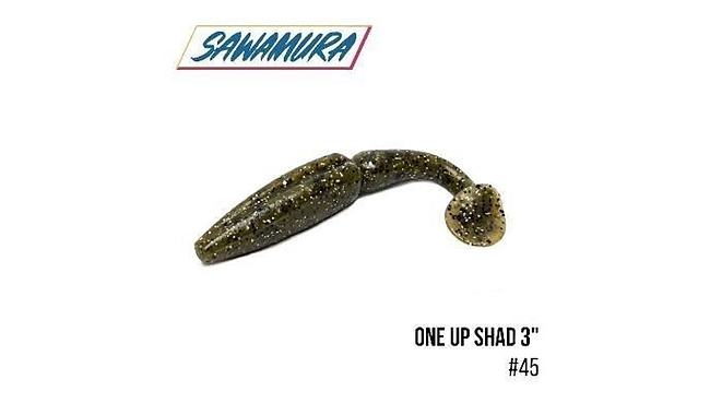 Виброхвост Sawamura One'Up Shad 3" 7 шт - фото 2