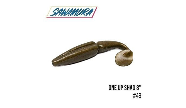 Виброхвост Sawamura One'Up Shad 3" 7 шт - фото 4