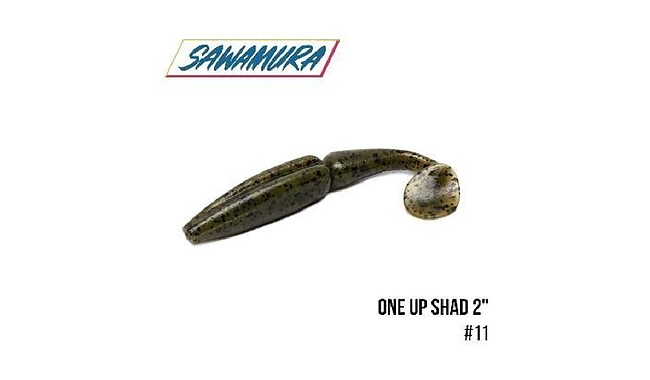 Виброхвост Sawamura One'Up Shad 4" 6 шт - фото 5
