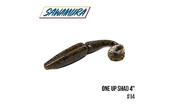 Виброхвост Sawamura One'Up Shad 4" 6 шт