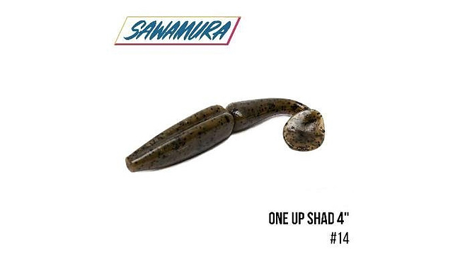 Виброхвост Sawamura One'Up Shad 4" 6 шт - фото 6