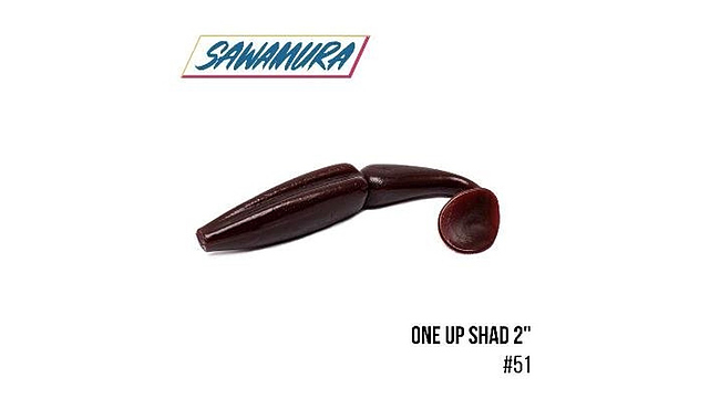 Виброхвост Sawamura One'Up Shad 4" 6 шт - фото 12
