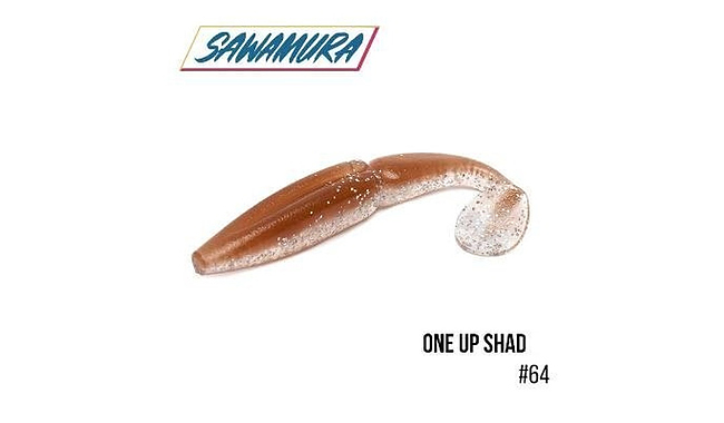 Виброхвост Sawamura One'Up Shad 4" 6 шт - фото 4
