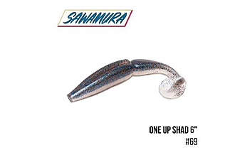 Виброхвост Sawamura One'Up Shad 6" 4 шт