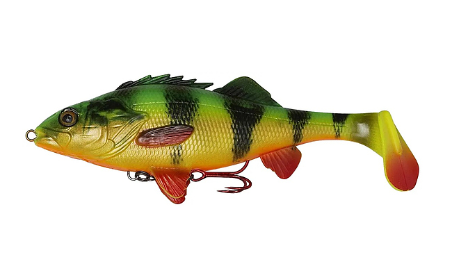 Силікон Savage Gear 4D Perch Shad SS 175mm 67.0g #02 Firetiger - фото 1