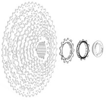 Зірки касети Tektro CS-M5100-11 11-13T