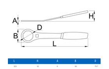 Ключ для каретки Unior 12 Notch - дополнительное фото 1