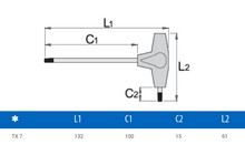Ключ Unior Torx TX T7 - дополнительное фото 1