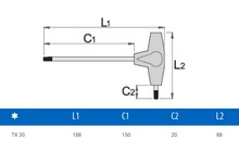 Ключ Unior Torx TX T30 - дополнительное фото 1