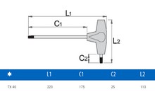 Ключ Unior Torx TX T40 - дополнительное фото 1
