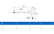 Ключ Unior Torx TX-US T10 - дополнительное фото 1