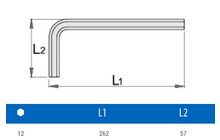 Шестигранник Unior Long 12 - дополнительное фото 1