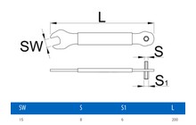 Ключ для педалей Unior 3 in 1 - дополнительное фото 1