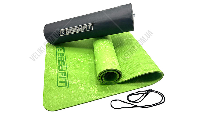 Килимок для фітнесу та йоги EasyFit Premium 1930s 8 мм - дополнительное фото 2
