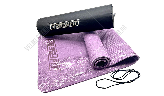 Килимок для фітнесу та йоги EasyFit Premium 1930s 8 мм - дополнительное фото 4