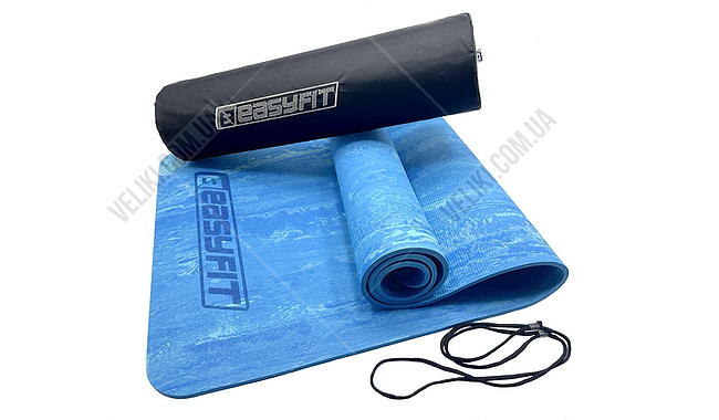 Килимок для фітнесу та йоги EasyFit Premium 1930s 8 мм - дополнительное фото 6