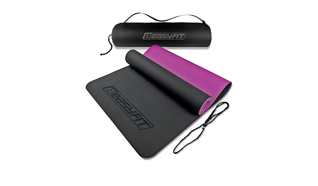 Килимок для фітнесу та йоги EasyFit TPE+TC 1924s 6 мм - фото 1