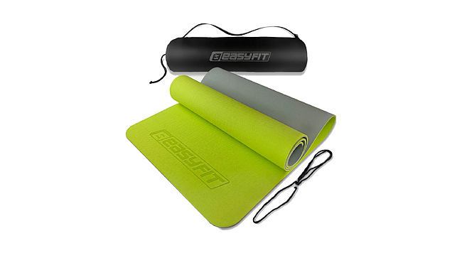 Коврик для фитнеса и йоги EasyFit TPE+TC 1924s 6 мм - фото 3