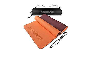 Коврик для фитнеса и йоги EasyFit TPE+TC 1924s 6 мм